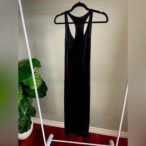 Aritzia Talula Midi Black Sleeveless Racer Back Midi Dress Size Small